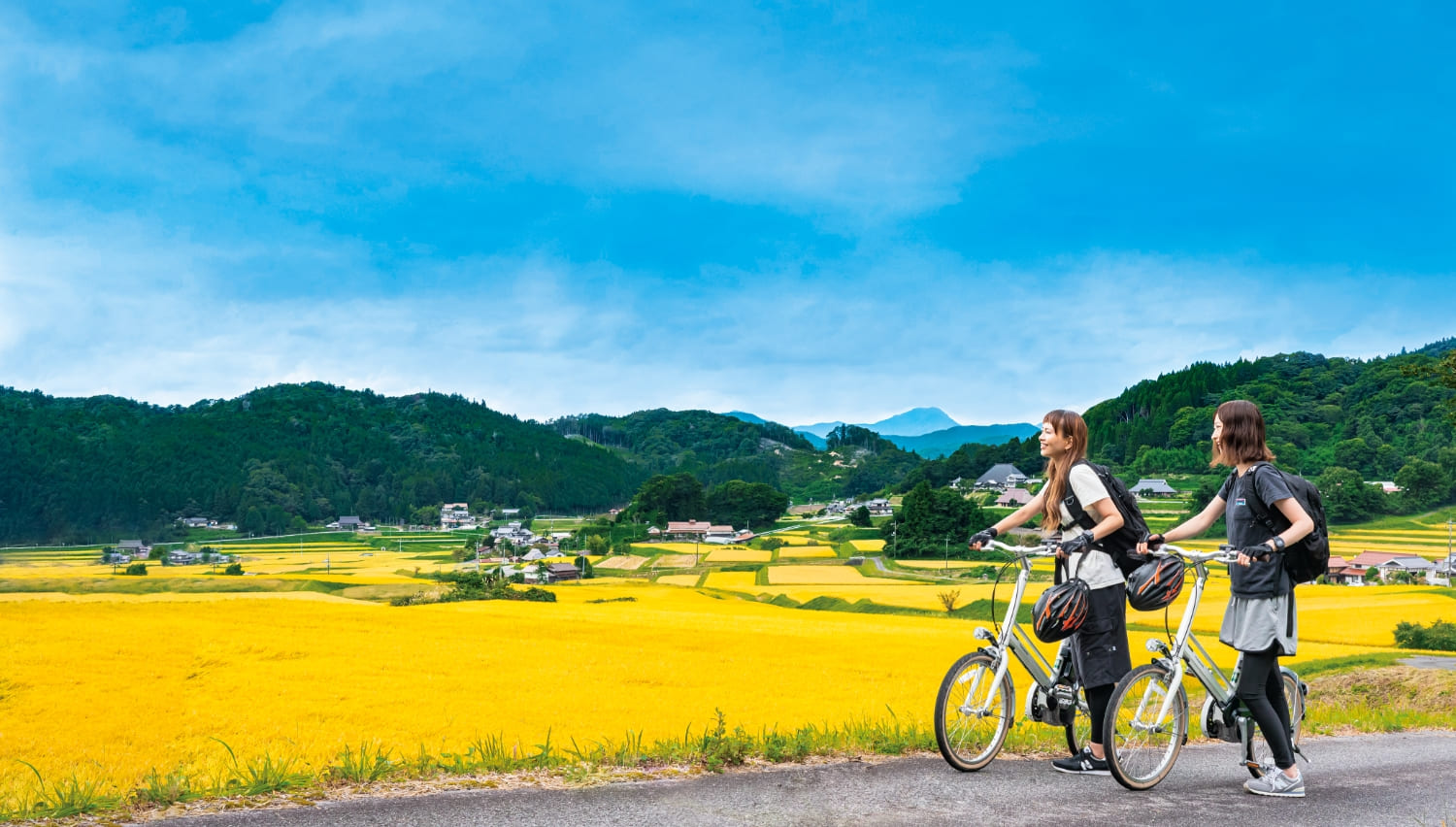 Cycle Through a Beautiful Mountain Village Around the Accommodation with E-bike