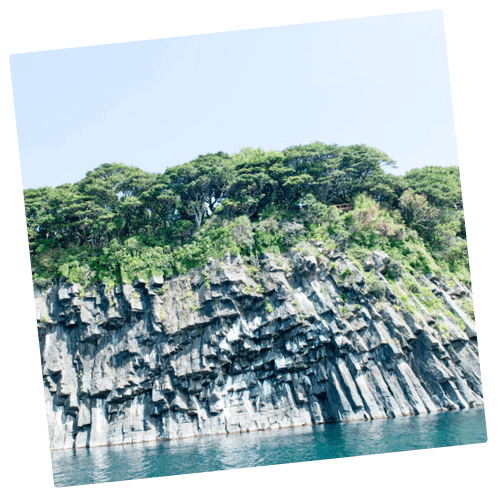Tojinbo Cliffs sightseeing boats