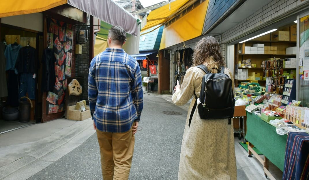 A huge variety of shops line the winding street, creating a maze of discovery as you make your way up the hill.