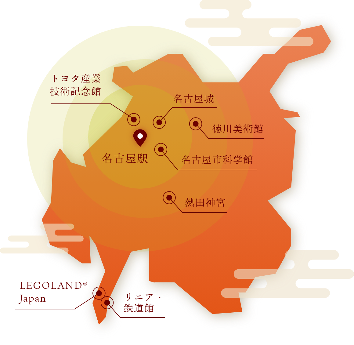 名古屋市エリアマップ