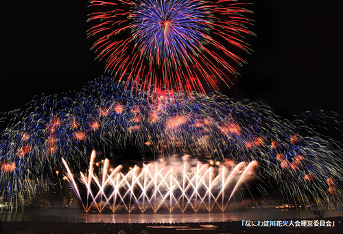 第34回なにわ淀川花火大会 梅田スカイビル Konam Ec
