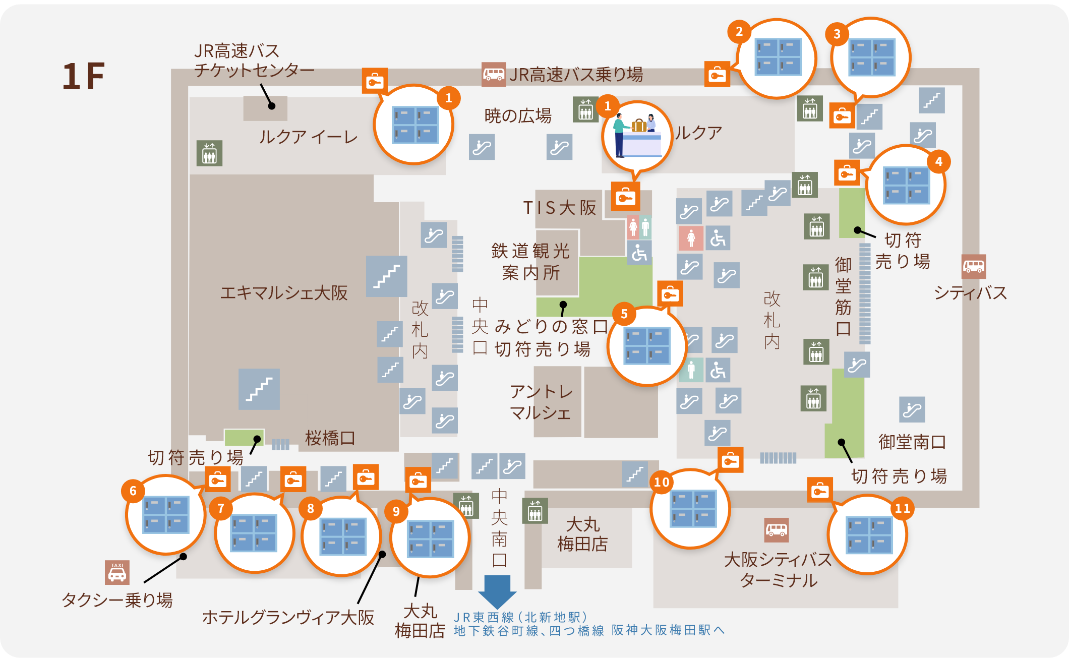 の構内図