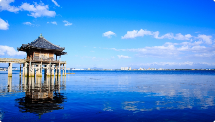 満月寺（浮御堂）_晴天