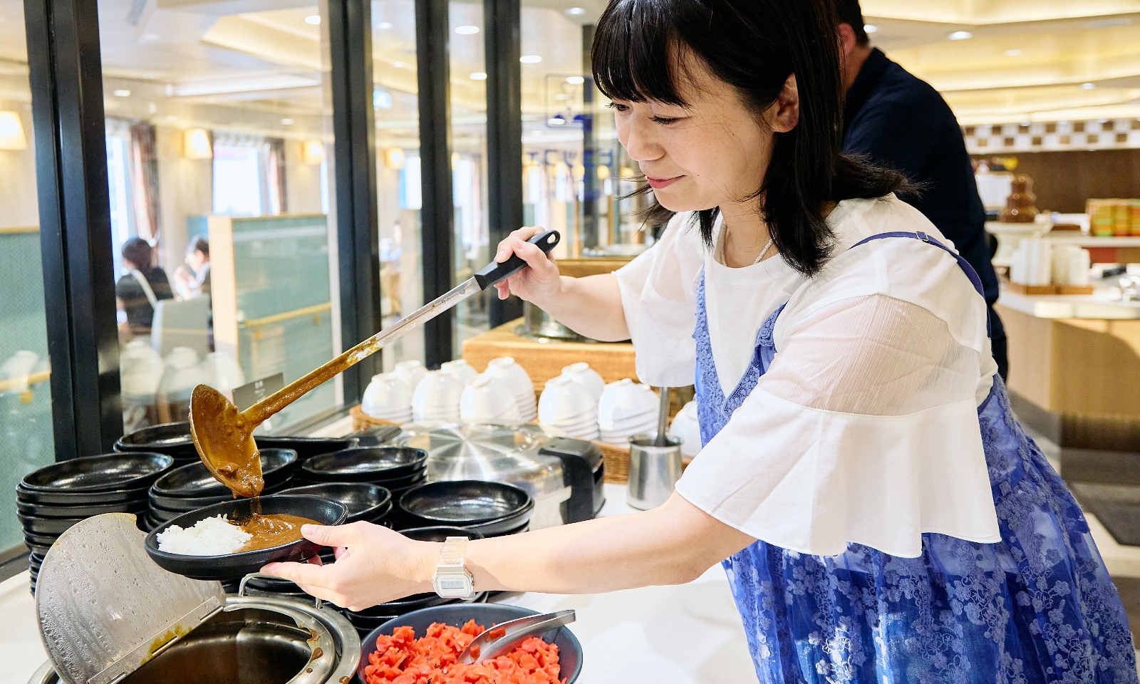 名物の「さんふらわあカレー」の画像