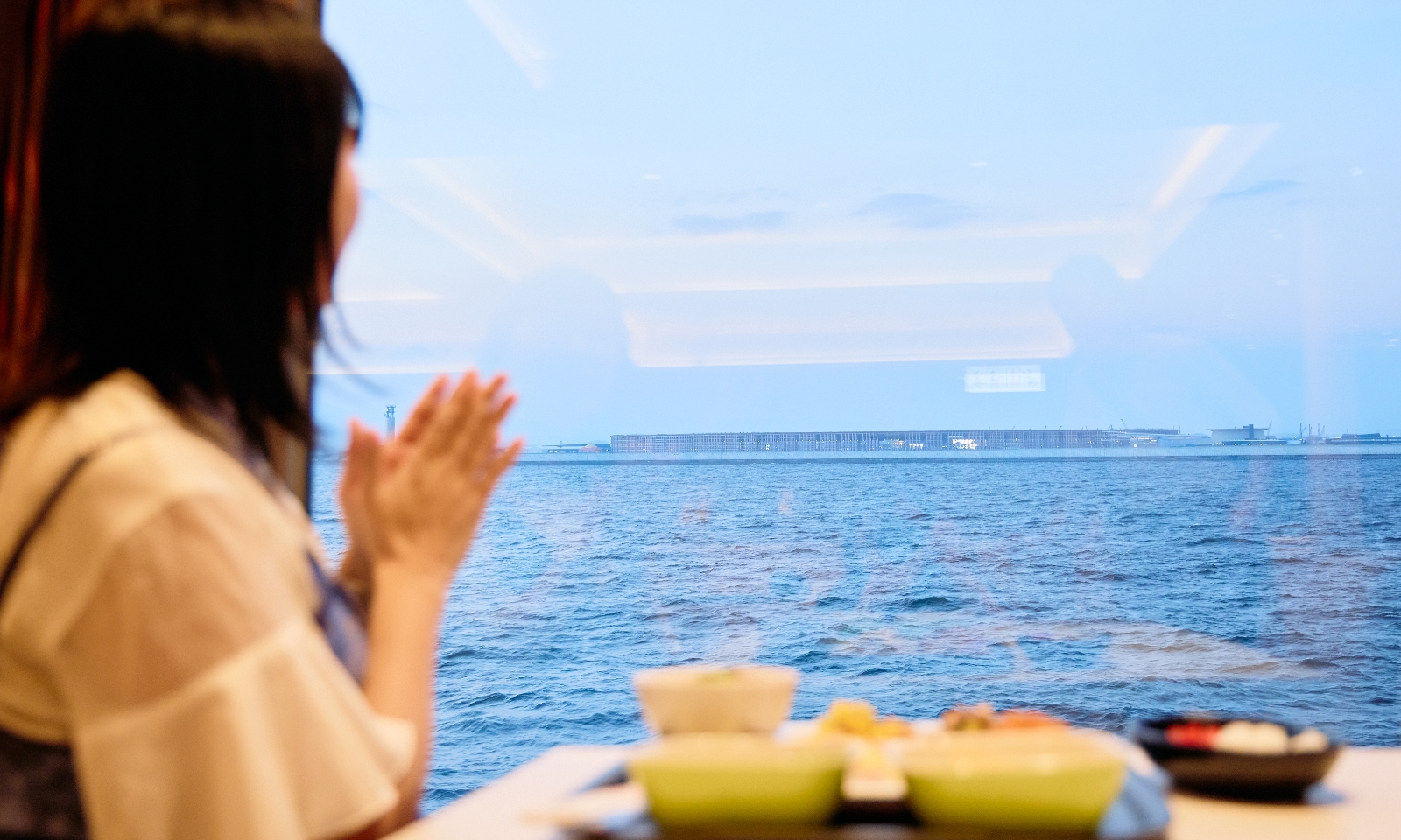 万博会場の大屋根リングも見ることができるの画像